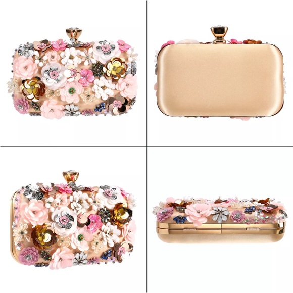 Letode Formal Purse /Clutch Floral - Picture 8 of 12